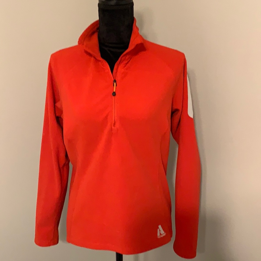 Eddie Bauer or pull over sweatshirt zip up front